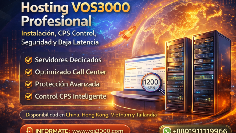 Hosting VOS3000 Profesional – Instalación, Important Seguridad y Servidores Dedicados