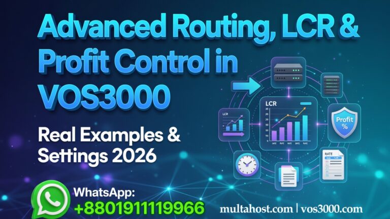 Advanced Routing, LCR & Profit Control in VOS3000 – Real Examples & Settings 2026
