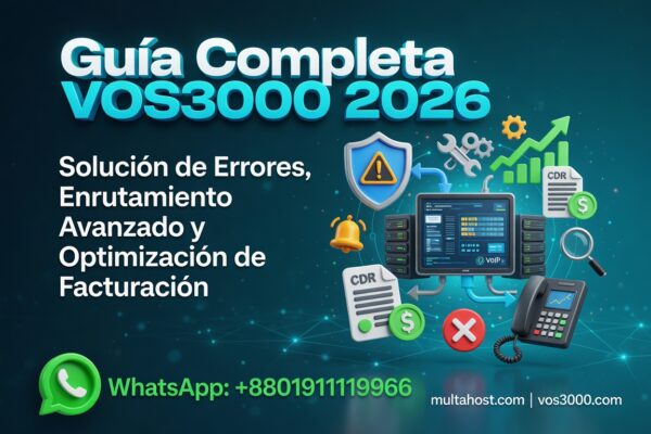 Guía Completa VOS3000 2026 – Solución de Errores, Enrutamiento Avanzado y Best Optimización de Facturación