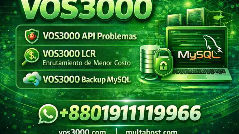 VOS3000 Backup MySQL – Easy Guía Completa de Respaldos y Recuperación de Base de Datos