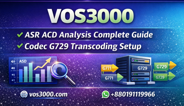 VOS3000 ASR ACD Analysis Complete Configuration Easy Guide