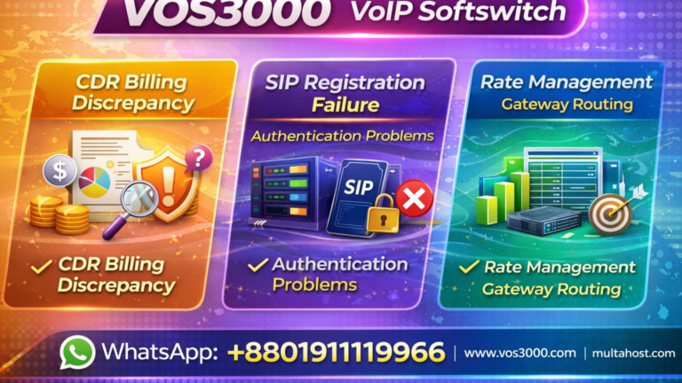 VOS3000 SIP Registration Failure & Authentication Problems – Complete Solutions