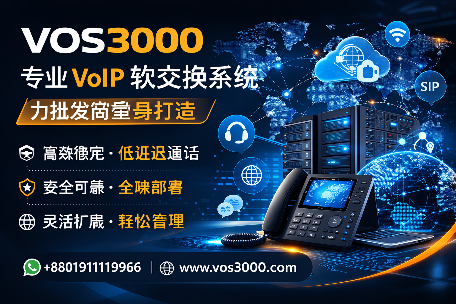 VOS3000 ASR ACD分析, VOS3000编解码器G729转码, VOS3000 Análisis ASR ACD, VOS3000 Servicios IVR