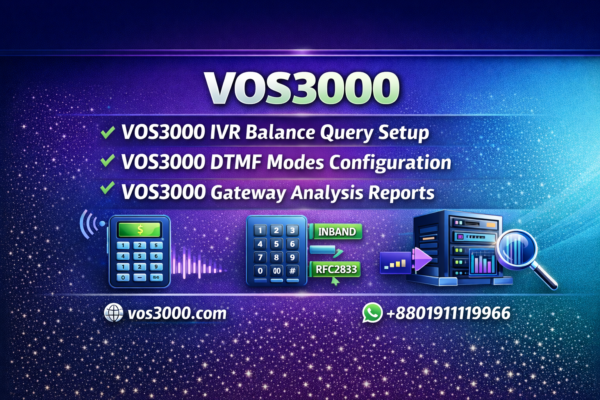 VOS3000 Gateway Analysis Reports Configuration Important Guide