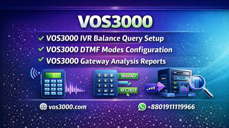 VOS3000 IVR Balance Query Setup Complete Important Guide