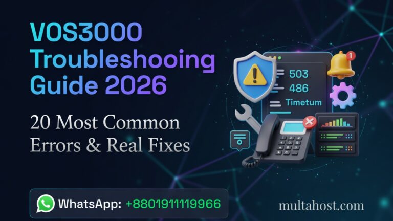 VOS3000 Troubleshooting Guide 2026 – 20 Most Common Errors & Fixes (According Official Manual)