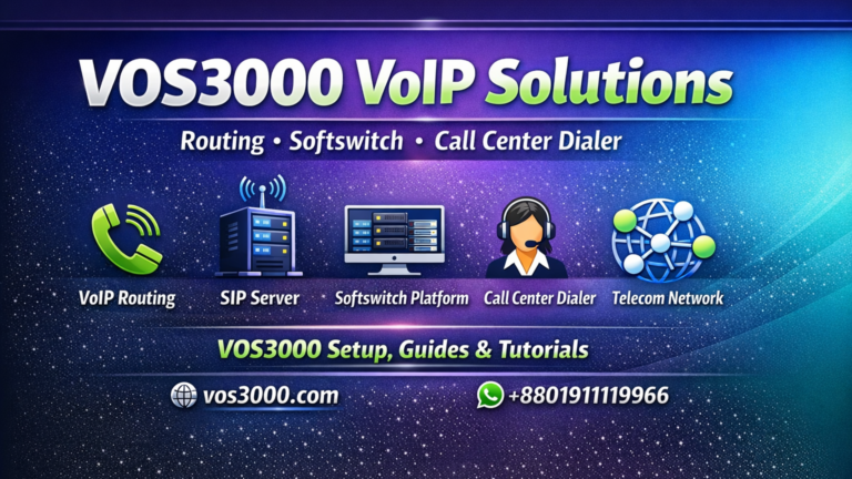 VOS3000 SIP Trunk Configuration Guide – Connect Best Carriers & Gateways