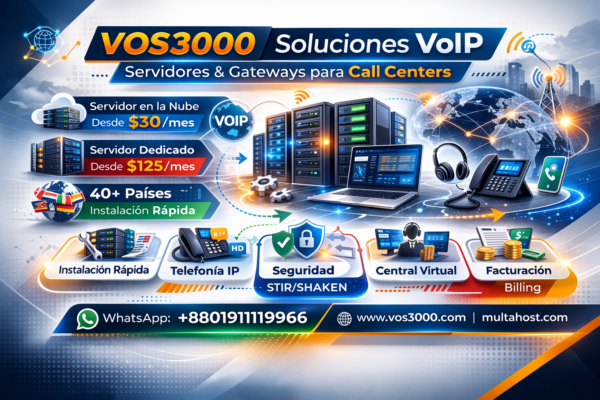 Servidores VOS3000 – Best Instalación Profesional y Alquiler desde $30/Mes en 40+ Países
