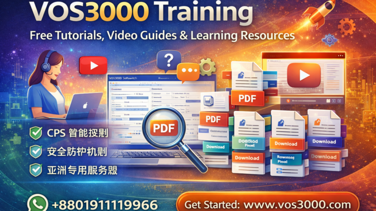 VOS3000 Training Guide – Free Tutorials, Video Guides, Manuals & Live Learning Resources