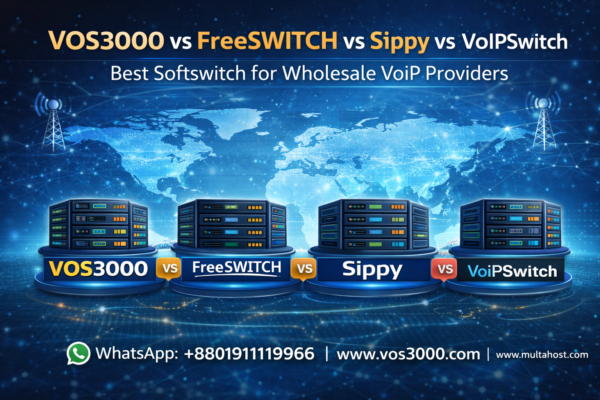 VOS3000 vs FreeSWITCH vs Sippy vs VoIPSwitch – Best Softswitch for Wholesale VoIP Providers