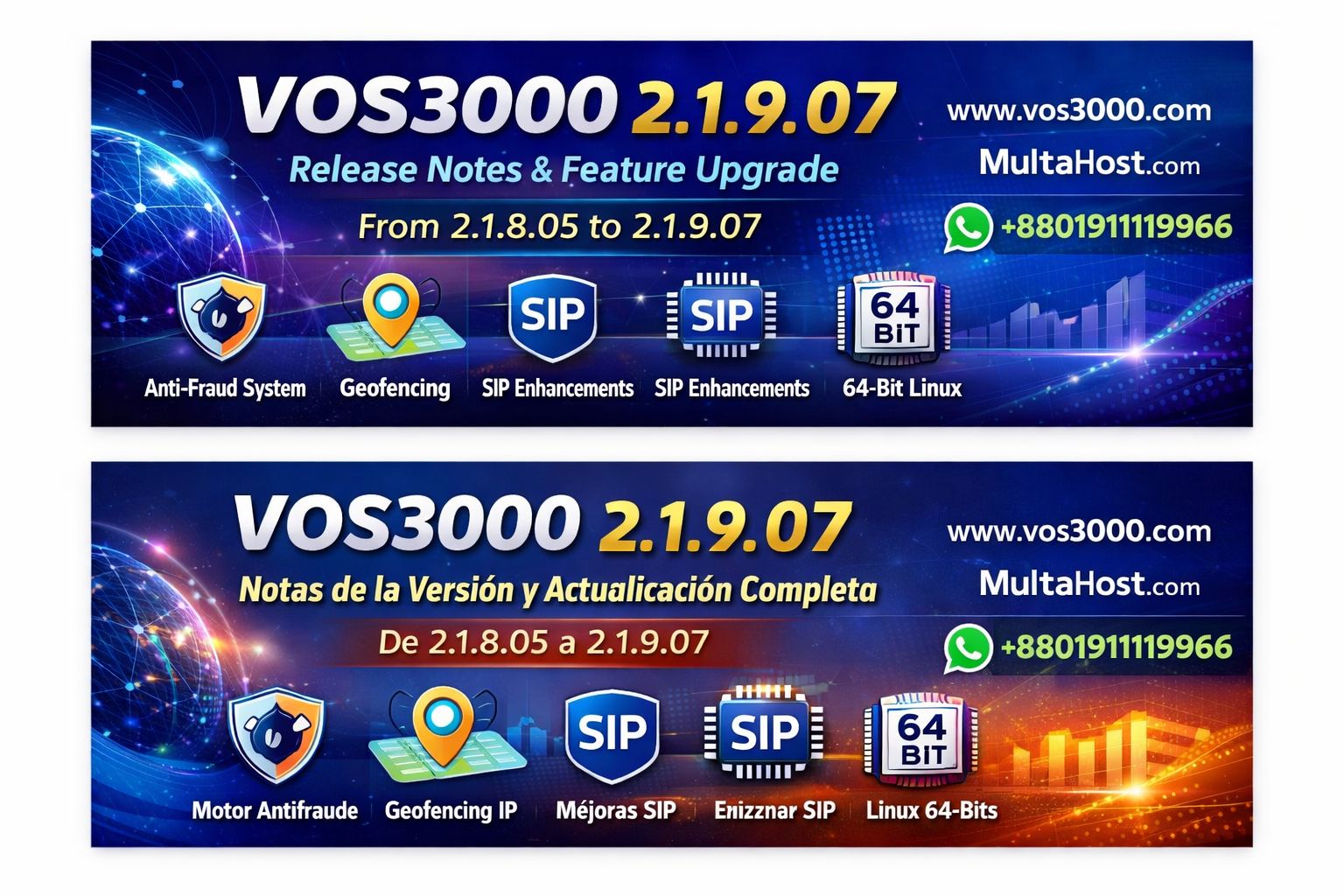 VOS3000 2.1.9.07 Notas de la Version
