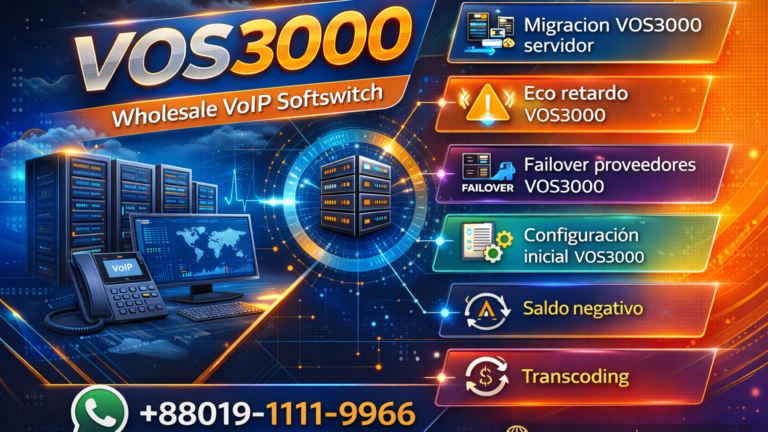 Configuracion inicial VOS3000 Easy: Primeros pasos despues de instalar