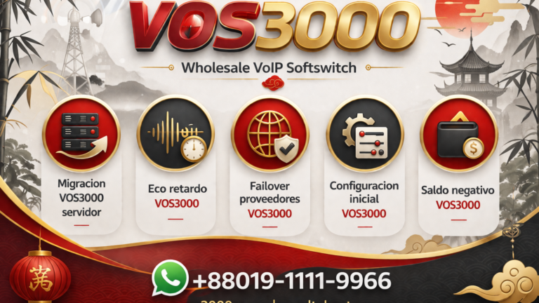 Saldo negativo VOS3000 Important: Bloqueo automatico de cuentas