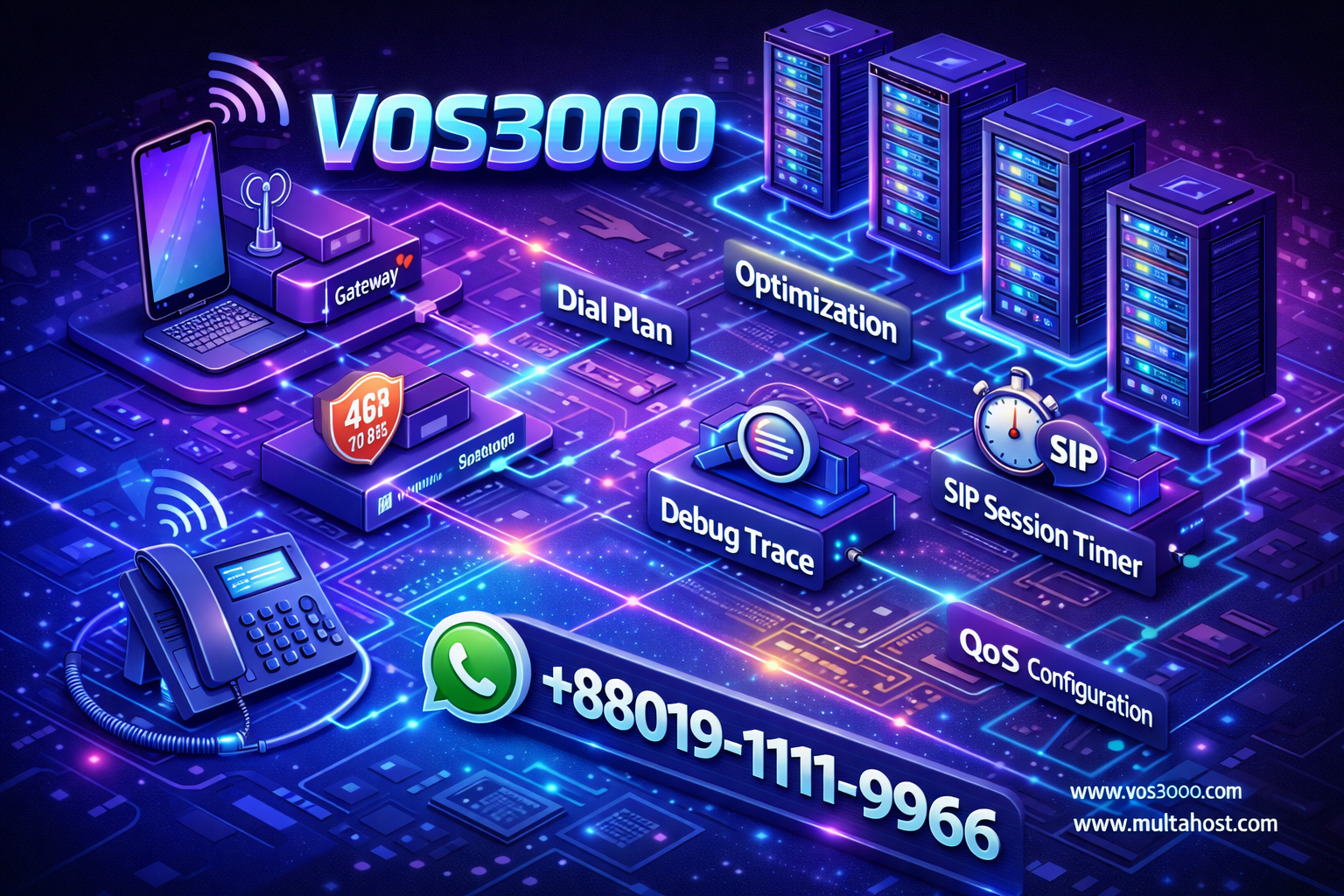 SIP 403 forbidden, VOS3000 QoS configuration, VOS3000 debug trace, VOS3000 SIP session timer, VOS3000 dial plan, VOS3000 routing optimization
