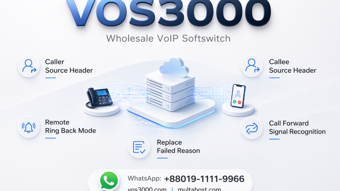 VOS3000 Caller Source Header, VOS3000 Callee Source Header, VOS3000 Remote Ring Back Mode, VOS3000 Call Forward Signal Recognition, VOS3000 Replace Failed Reason