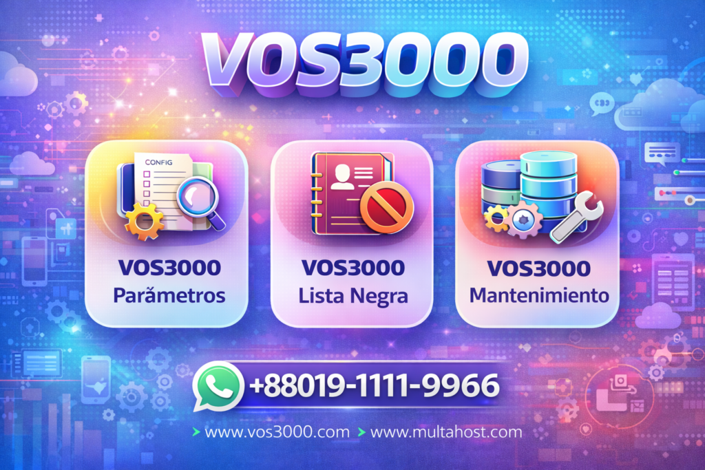 VOS3000 Parámetros, VOS3000 Lista Negra, VOS3000 Mantenimiento, Parámetros VOS3000, Lista Negra VOS3000, Mantenimiento VOS3000