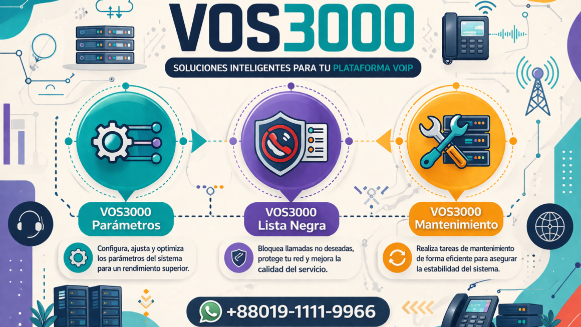 VOS3000 Parámetros, VOS3000 Lista Negra, VOS3000 Mantenimiento, Parámetros VOS3000, Lista Negra VOS3000, Mantenimiento VOS3000