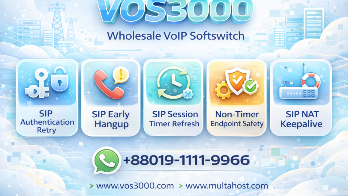VOS3000 SIP Authentication Retry, VOS3000 SIP Early Hangup, VOS3000 SIP Session Timer Refresh, VOS3000 Non-Timer Endpoint Safety, VOS3000 SIP NAT Keepalive, VOS3000 SIP Resend Interval, VOS3000 SIP INVITE Timeout, VOS3000 SIP Call Progress Timeout, VOS3000 SIP Outbound Registration Parameters, VOS3000 SIP Privacy Header, VOS3000 SIP Routing Gateway Contact, VOS3000 SIP Publish Expire, VOS3000 SIP Display From, VOS3000 SIP Send Unregister