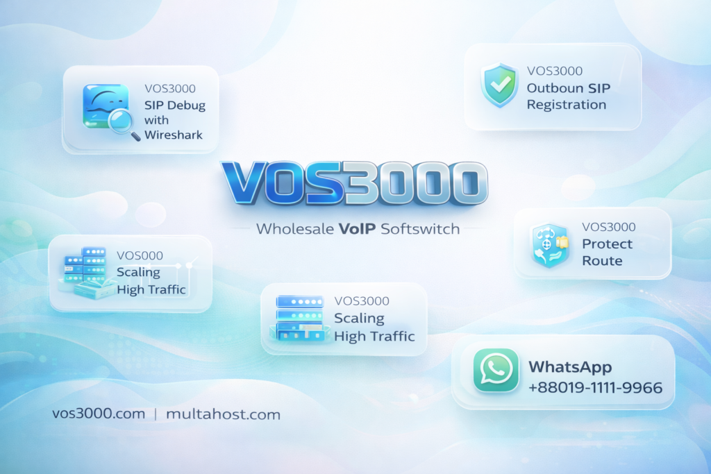 VOS3000 SIP Debug with Wireshark, VOS3000 Outbound SIP Registration, VOS3000 Scaling High Traffic, VOS3000 Protect Route, VOS3000 Caller Number Pool