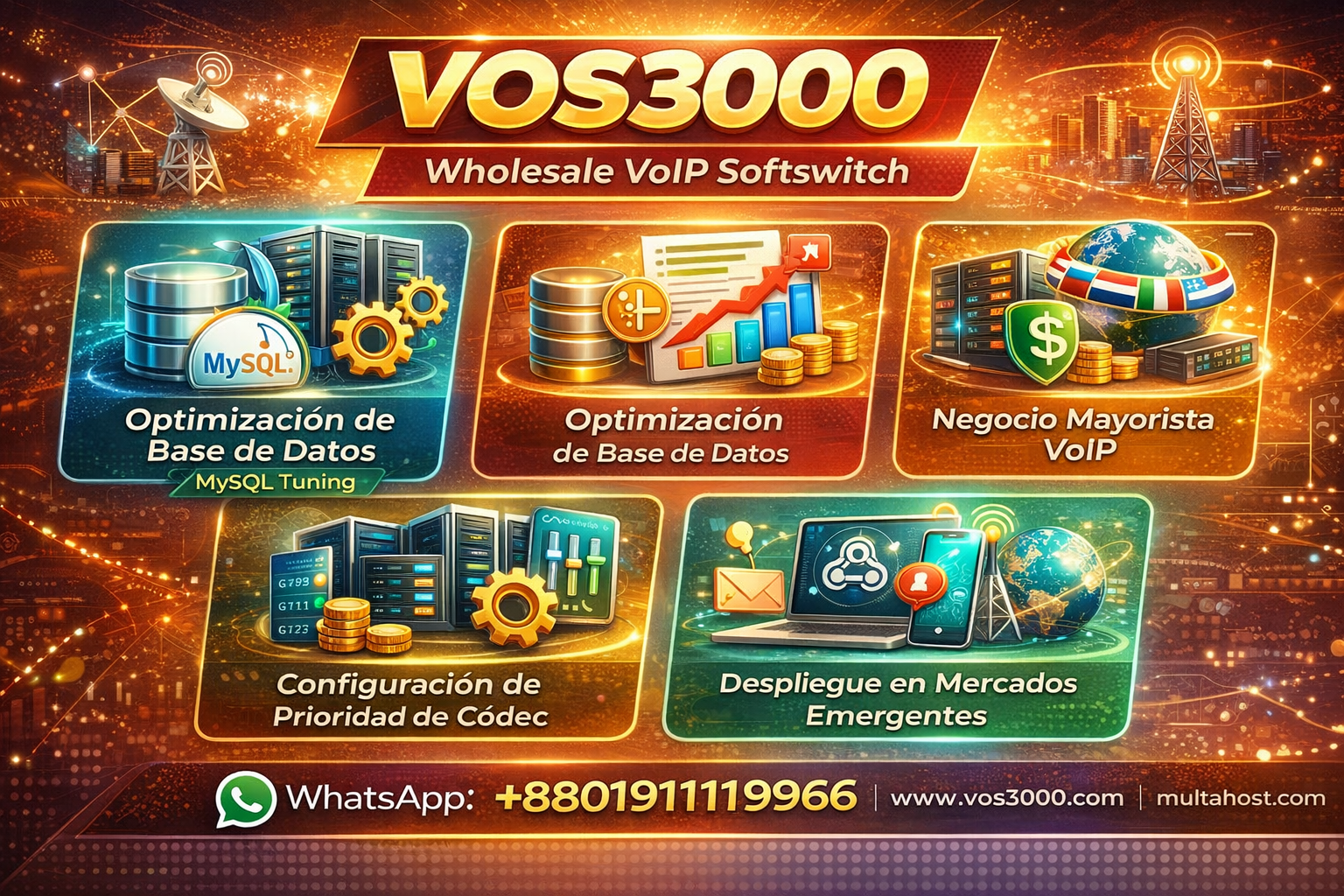 VOS3000 database optimization, VOS3000 Wholesale VoIP Business, VOS3000 Codec Priority Configuration, VOS3000 Emerging Markets Deployment, VOS3000 Webhook Callback Configuration