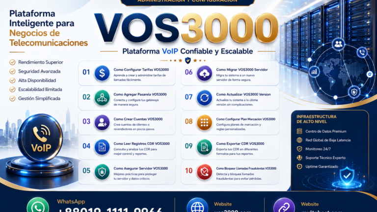 Como Leer Registros CDR VOS3000 Essential: Guia Campos