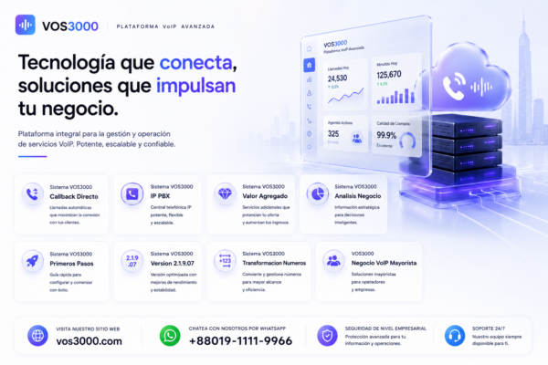 Sistema VOS3000 Transformacion Numeros Complete: Reglas Prefijo 🔧