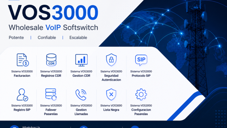 Sistema VOS3000 Gestion CDR Completo: Rotacion, Exportacion y Formatos Important