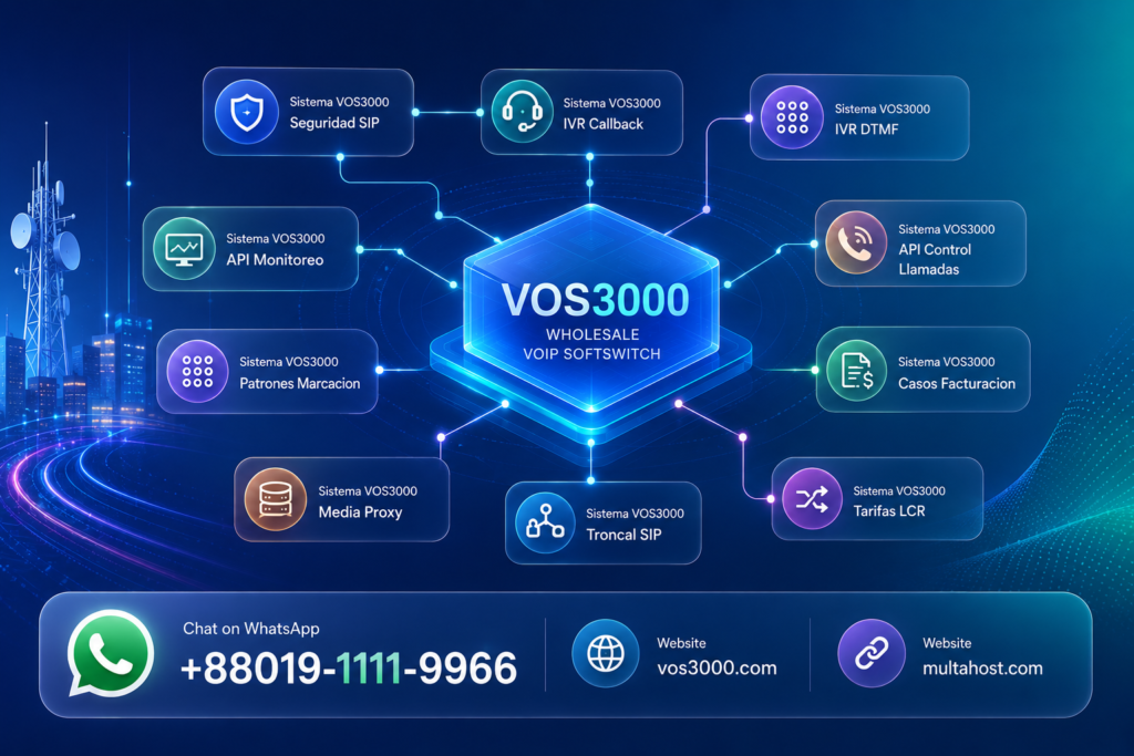 Sistema VOS3000 Seguridad SIP, Sistema VOS3000 IVR Callback, Sistema VOS3000 IVR DTMF, Sistema VOS3000 API Monitoreo, Sistema VOS3000 API Control Llamadas, Sistema VOS3000 Patrones Marcacion, Sistema VOS3000 Casos Facturacion, Sistema VOS3000 Media Proxy, Sistema VOS3000 Troncal SIP, Sistema VOS3000 Tarifas LCR