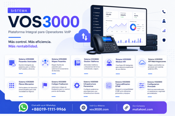 Sistema VOS3000 Infraestructura Parametros Optimo: Balance Carga y Portal Autoservicio Important