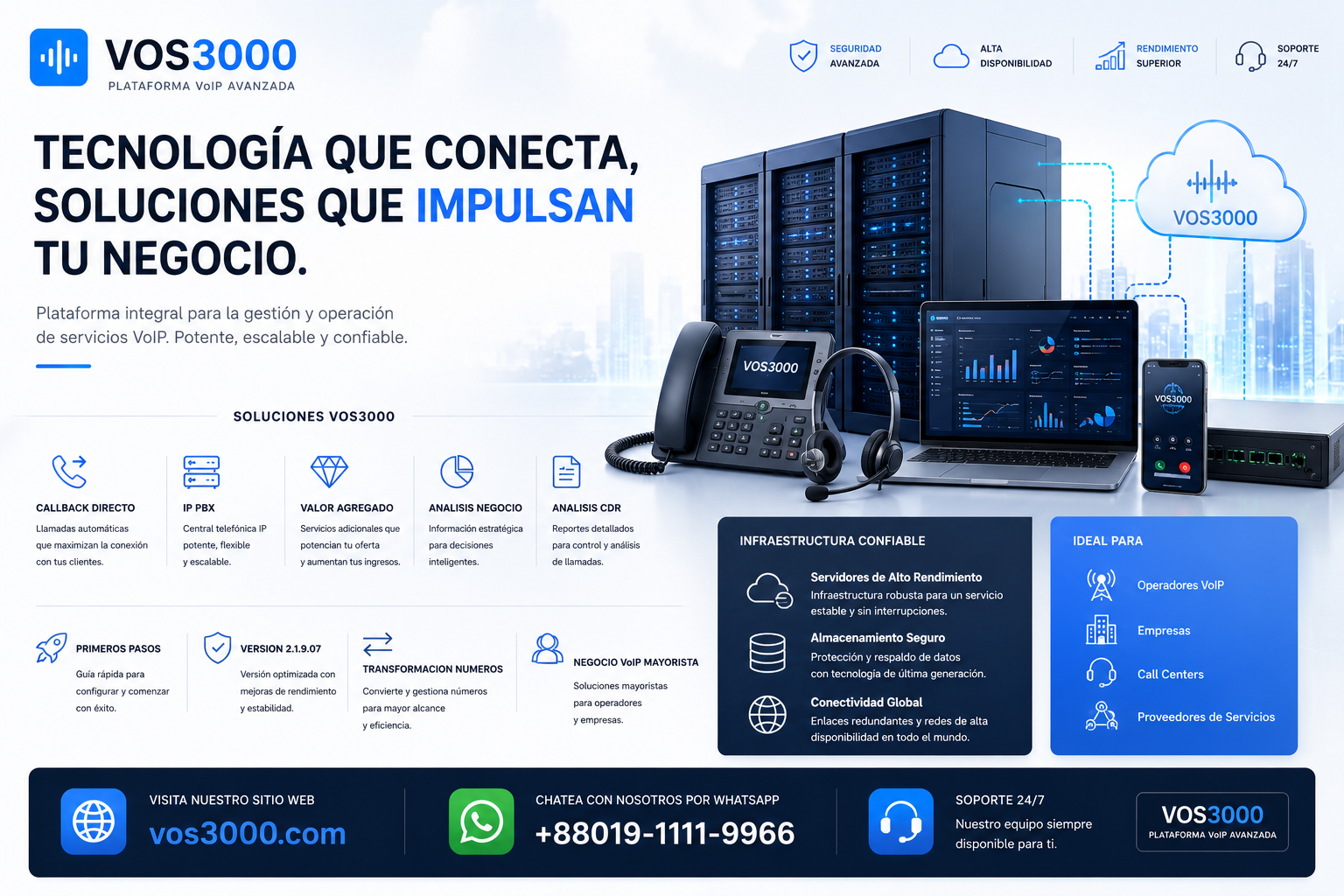 Sistema VOS3000 Callback Directo, Sistema VOS3000 IP PBX, Sistema VOS3000 Valor Agregado, Sistema VOS3000 Analisis Negocio, Sistema VOS3000 Analisis CDR, Sistema VOS3000 Primeros Pasos, Sistema VOS3000 Version 21907, Sistema VOS3000 Transformacion Numeros, VOS3000 Negocio VoIP Mayorista, Sistema VOS3000 Interfaz Web