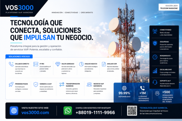 Sistema VOS3000 Analisis CDR Important: Estadisticas Trafico
