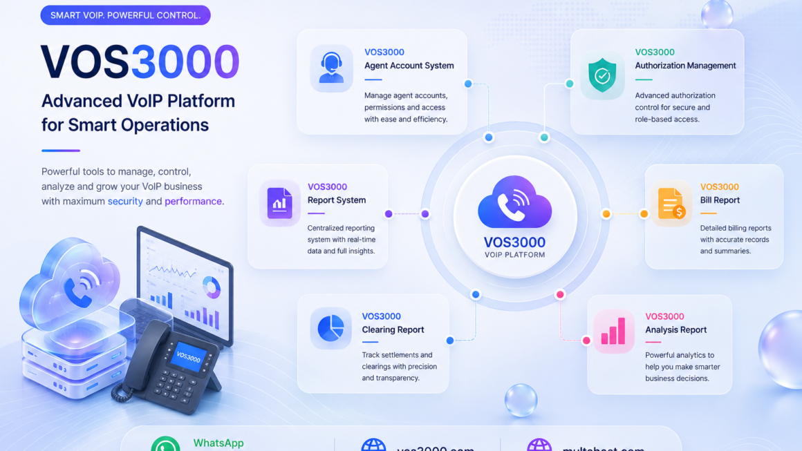 VOS3000 Agent Account System, VOS3000 Authorization Management, VOS3000 Report System, VOS3000 Bill Report, VOS3000 Clearing Report, VOS3000 Analysis Report