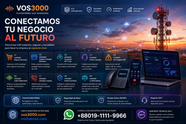 VOS3000 Proveedor SIP Trunk Essential: Configuracion Troncal 🔌