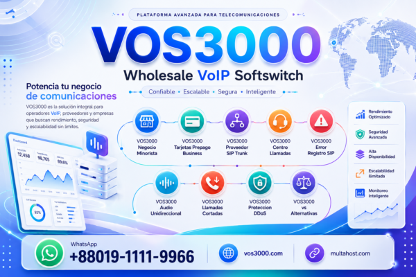 VOS3000 Tarjetas Prepago Business Complete: Configuracion Telefonica 💳